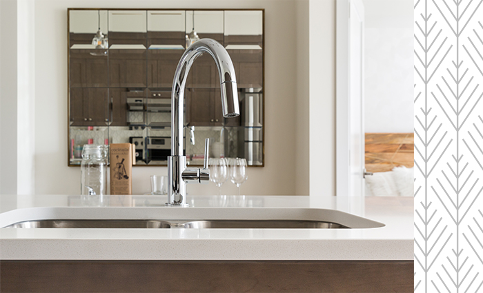 Fish Creek Exchange Condo kitchen sink